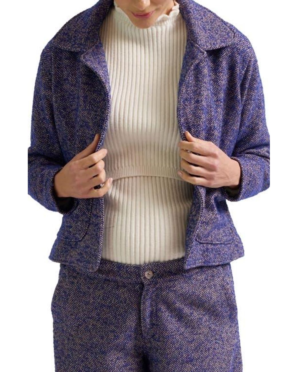 Cache Coeur Blue Pippa Maternity Jacket
