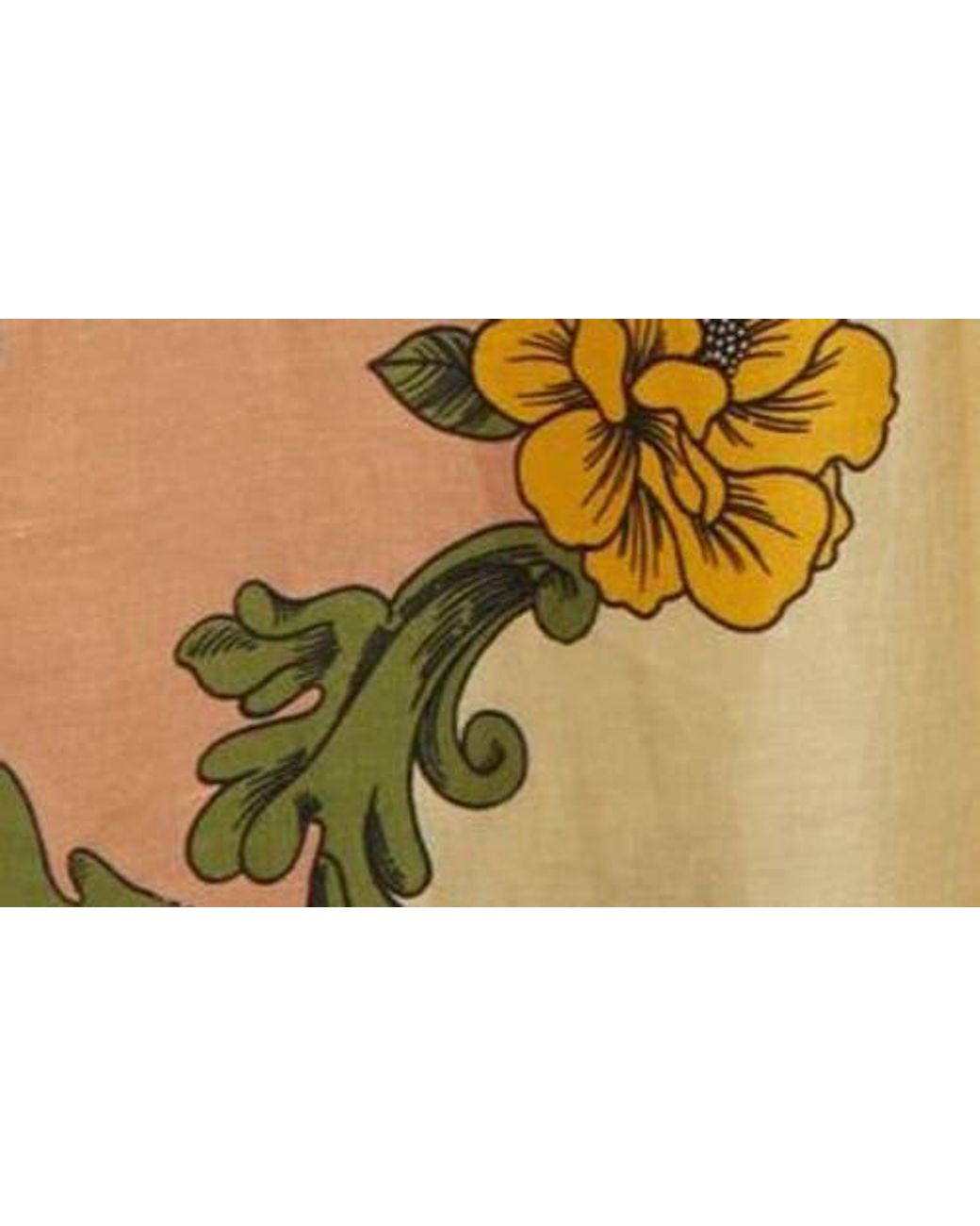 FARM Rio Delicate Flower Arabesques Linen Midi Dress in Yellow | Lyst