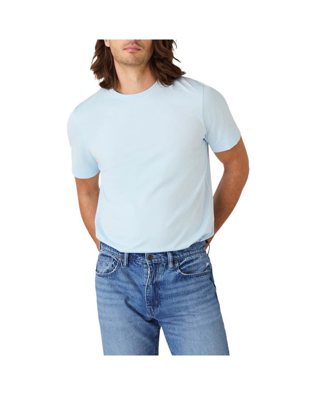 Robert Talbott Blue Dylan Tee for men