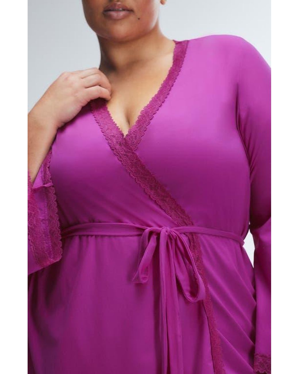Try Robe Savage x Fenty Snug Hug Short Robe in Purple | Lyst
