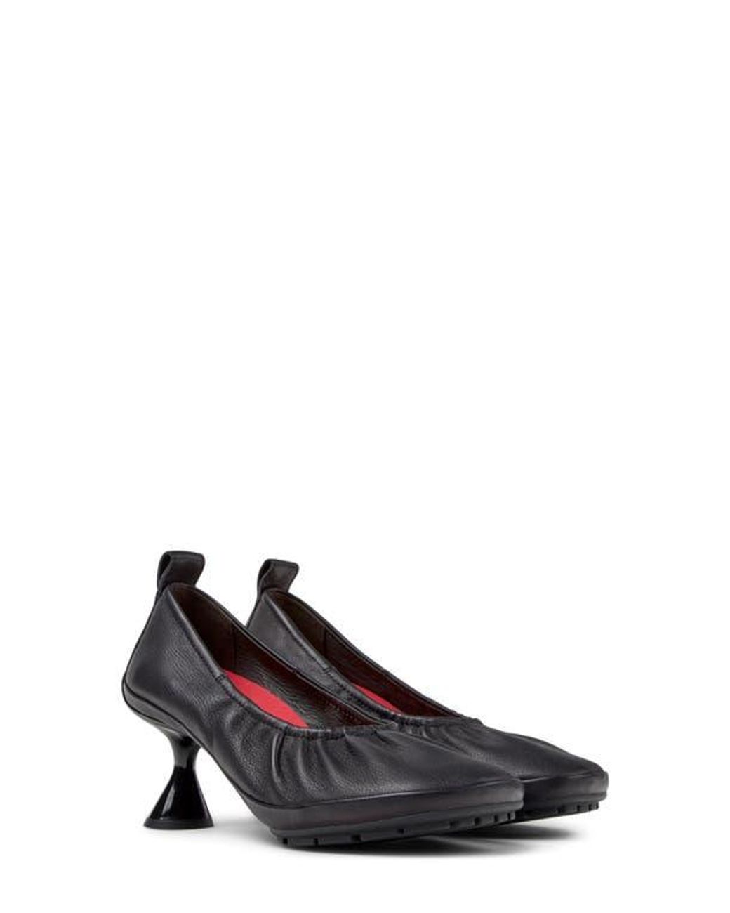 Camper Black Right Nina Leather Pump