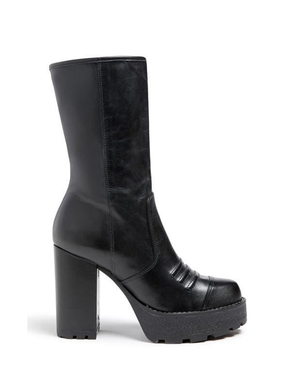 Platform Boot Bottom View Cinq À Sept Marley Lug Sole Platform Boot in Black | Lyst