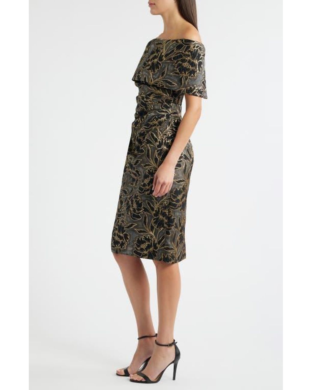 knee length dresses for ladies Poppy Modest Midi in Morning Dew – A Closet Full of Dresses main image 0