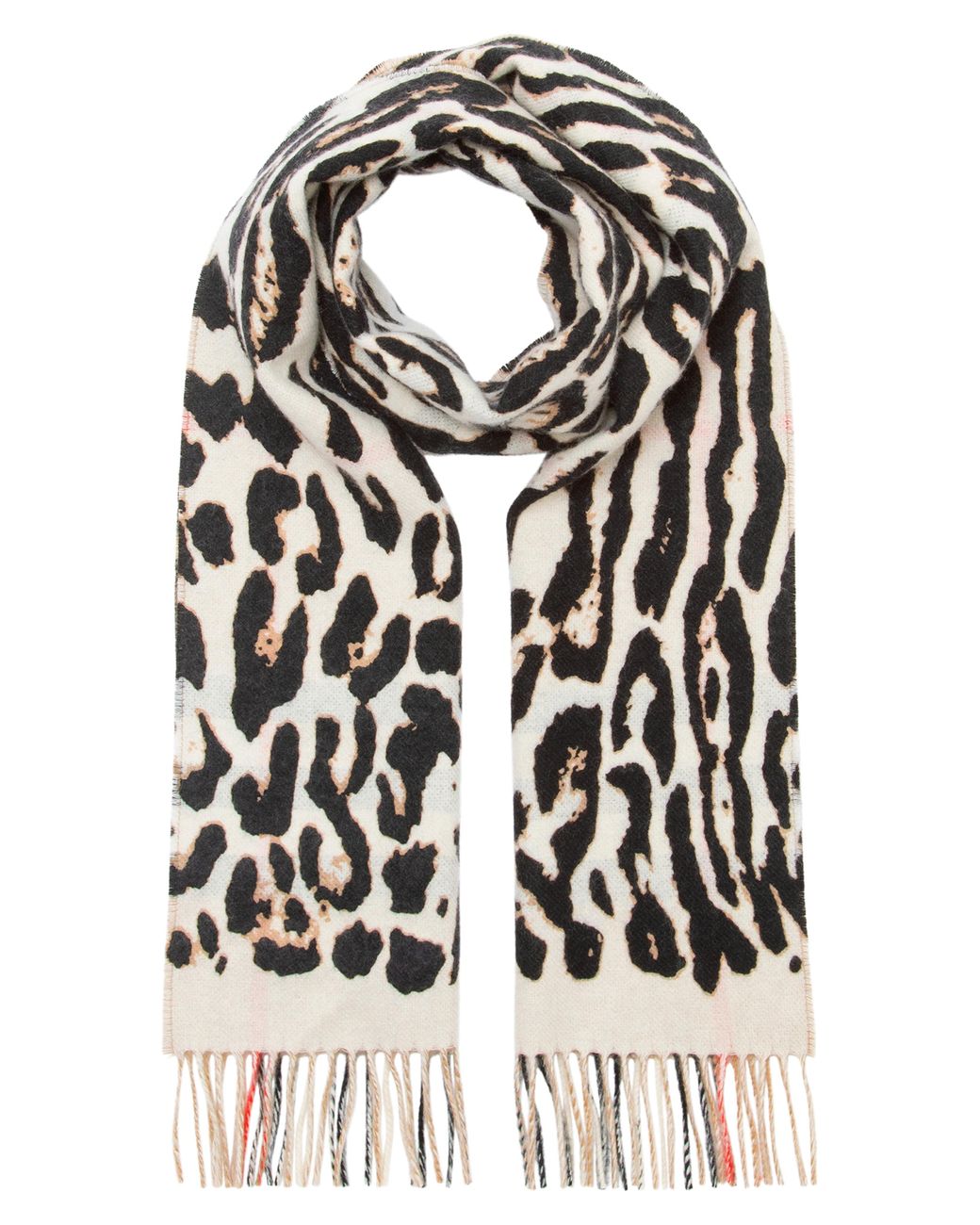leopard cashmere scarf