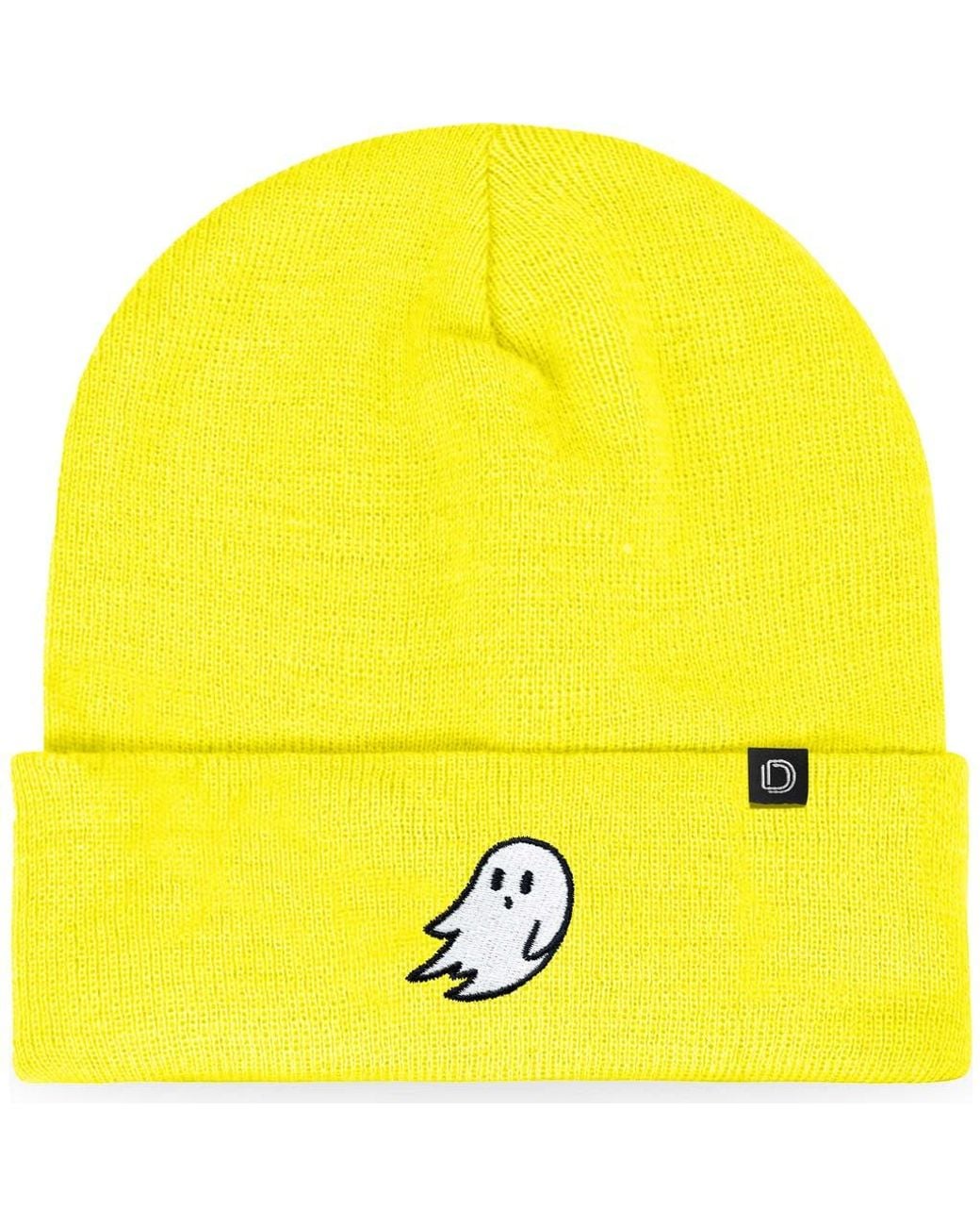 Alix Yellow Ghost Beanie for men