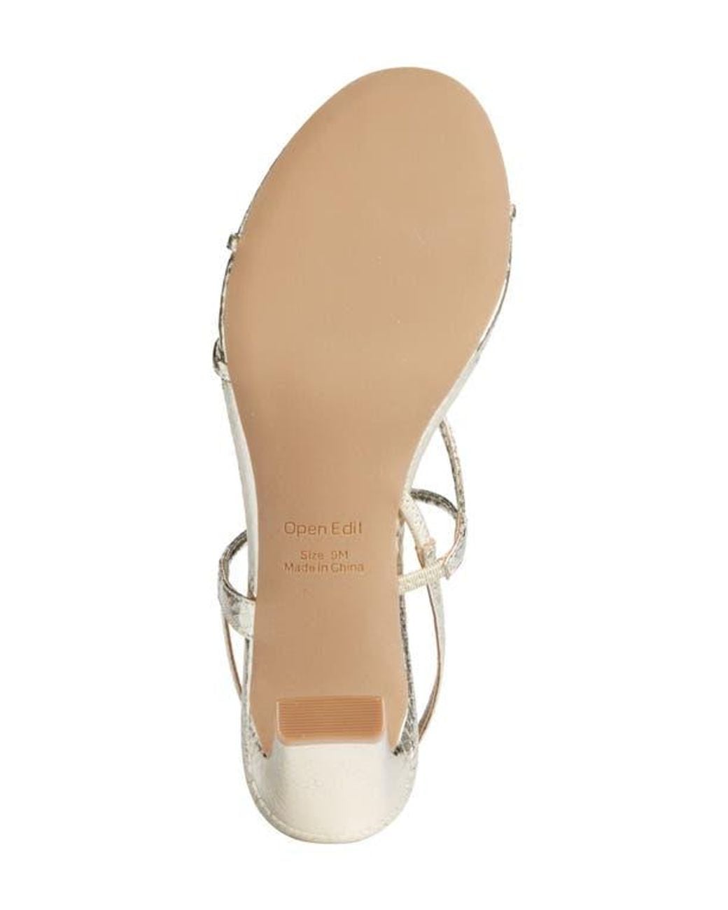 Open Edit White Pia Slingback Sandal