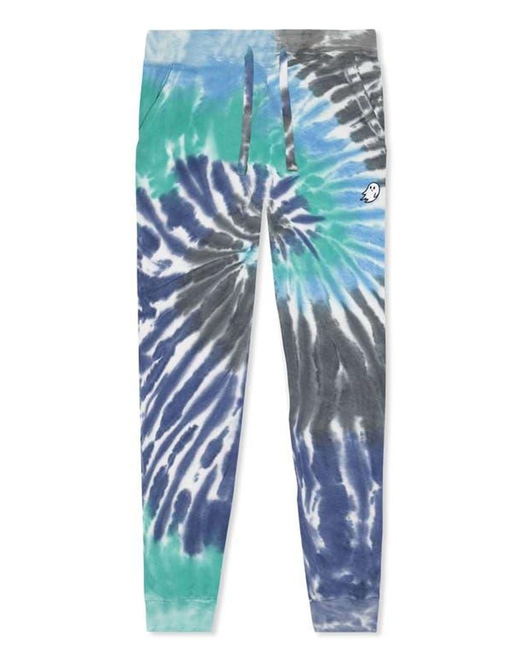 Alix Blue Ghost Tie Dye Fleece Jogger Pant for men