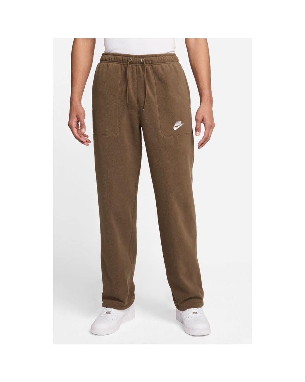 nike essential fleece joggers brown