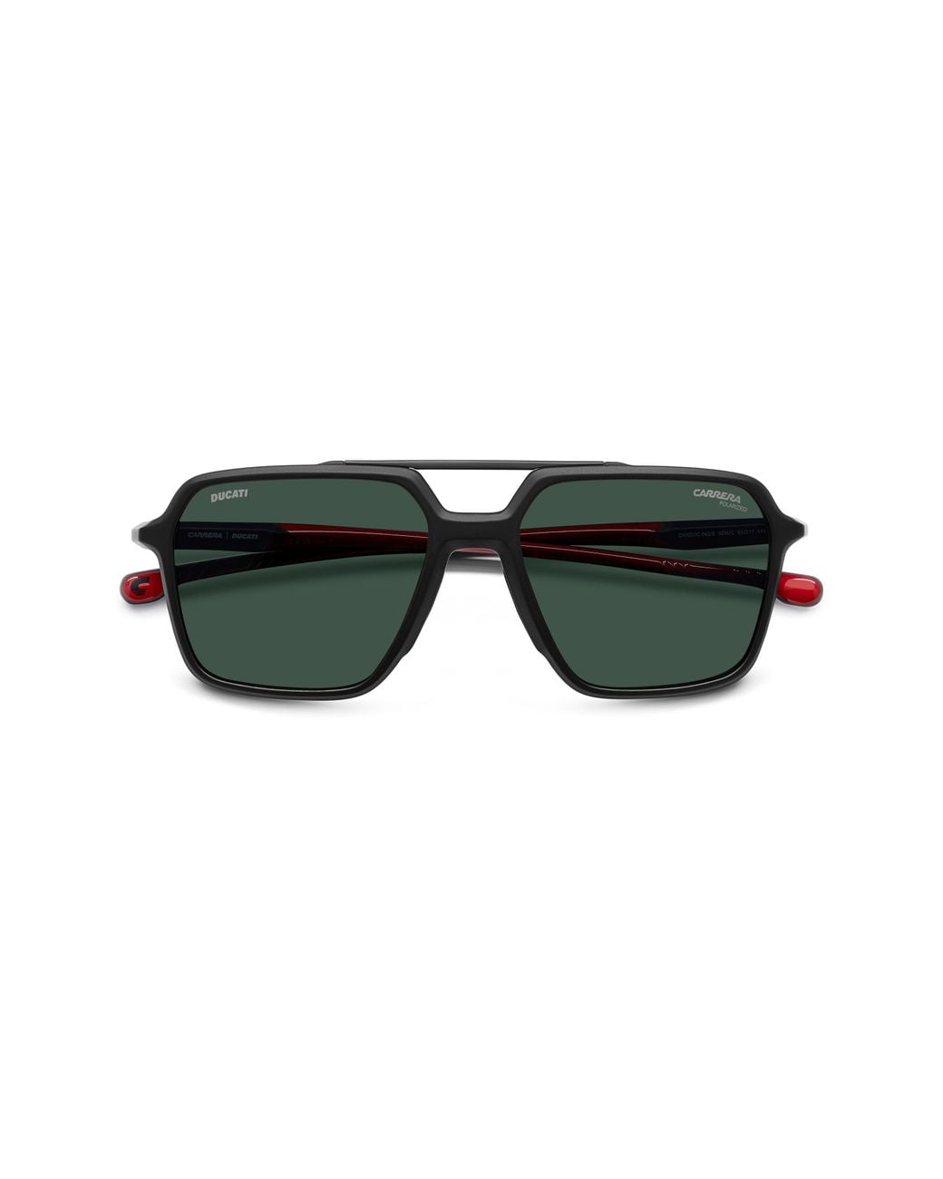 Carrera Green X Ducati Carduc 55Mm Rectangular Aviator Sunglasses for men