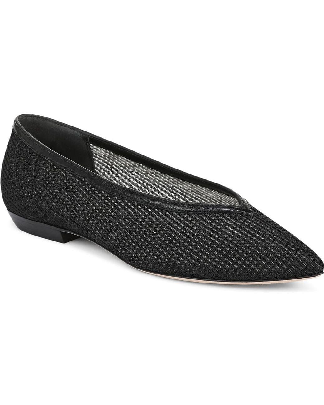 Veronica Beard Black Bancroft Pointed Toe Flat