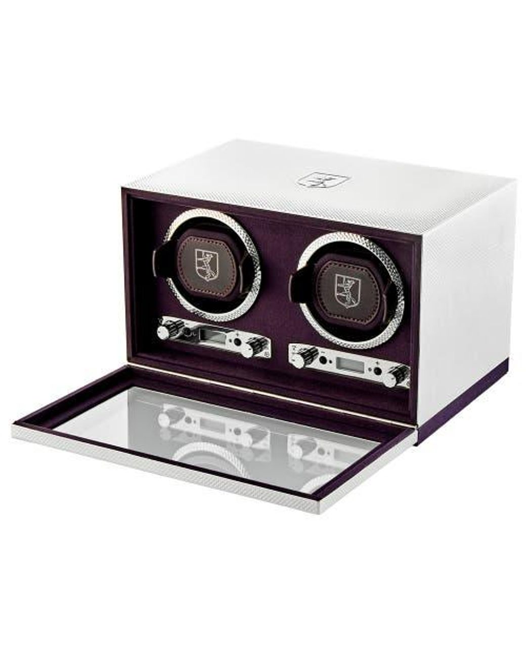 Wolf Blue Double Watch Winder for men