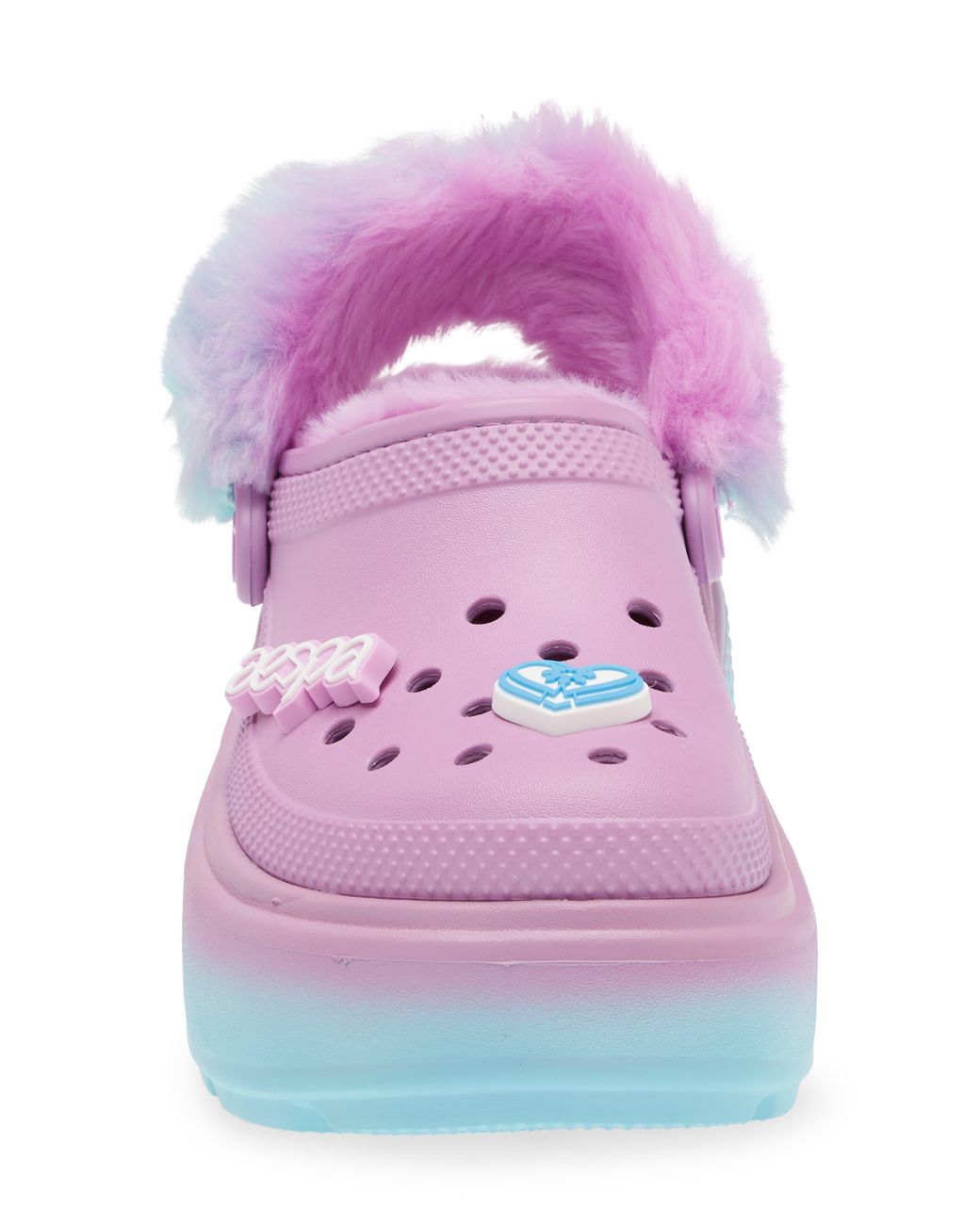 Crocs™ X Aespa Stomp Faux Fur Lined Clog in Pink | Lyst