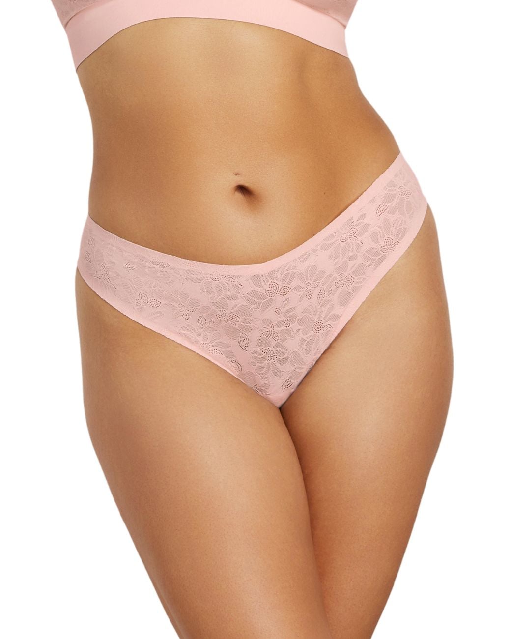 Siella Pink Soft Lace Thong