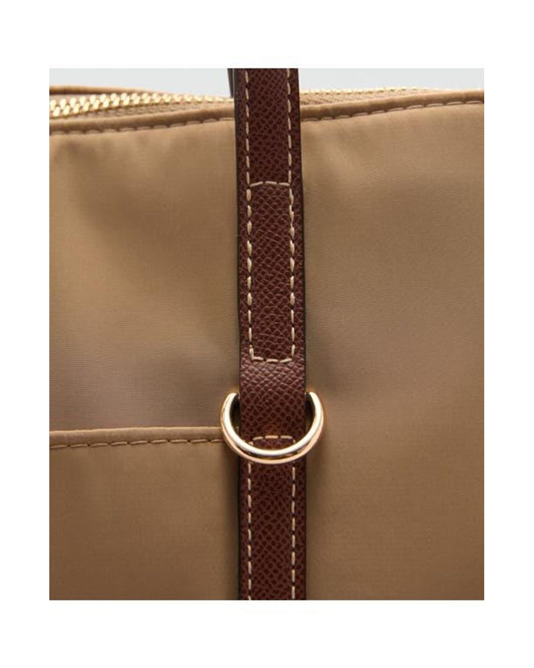 Mango Brown Canvas Shopper