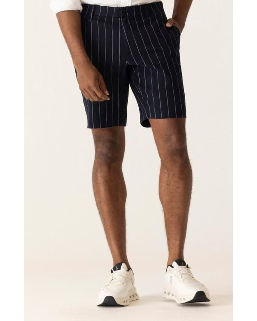 Dek Oasis Hyperthread Linen Blend Bermuda Shorts in Blue for Men | Lyst