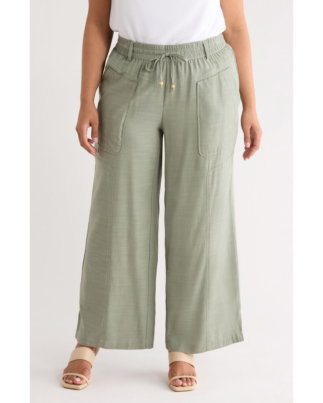 Wit & Wisdom Green Skyrise Drawstring Pants