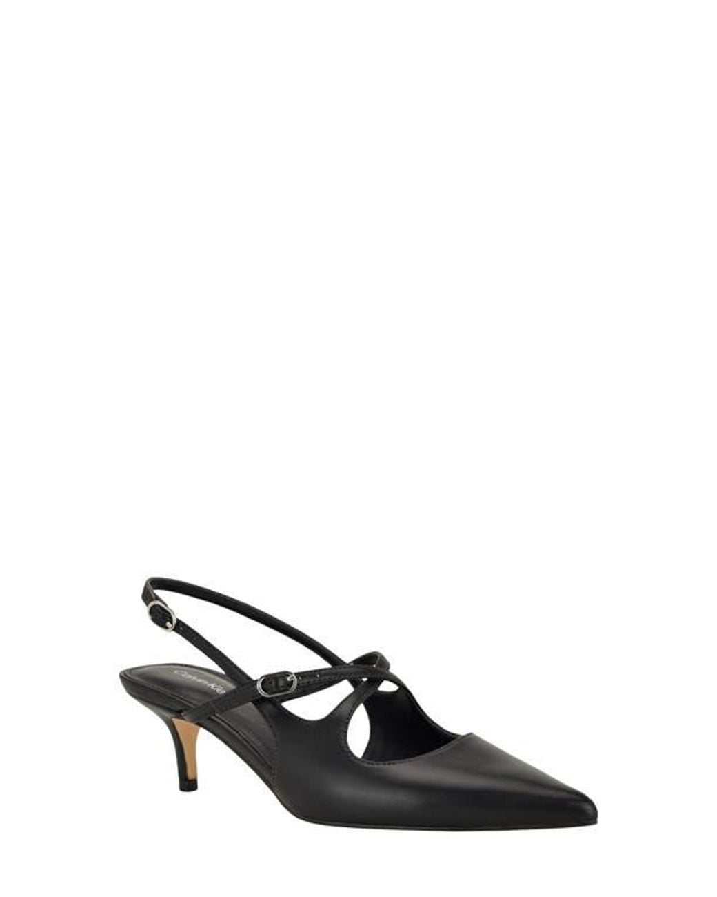 Calvin Klein Black Vierra 2 Slingback Pump