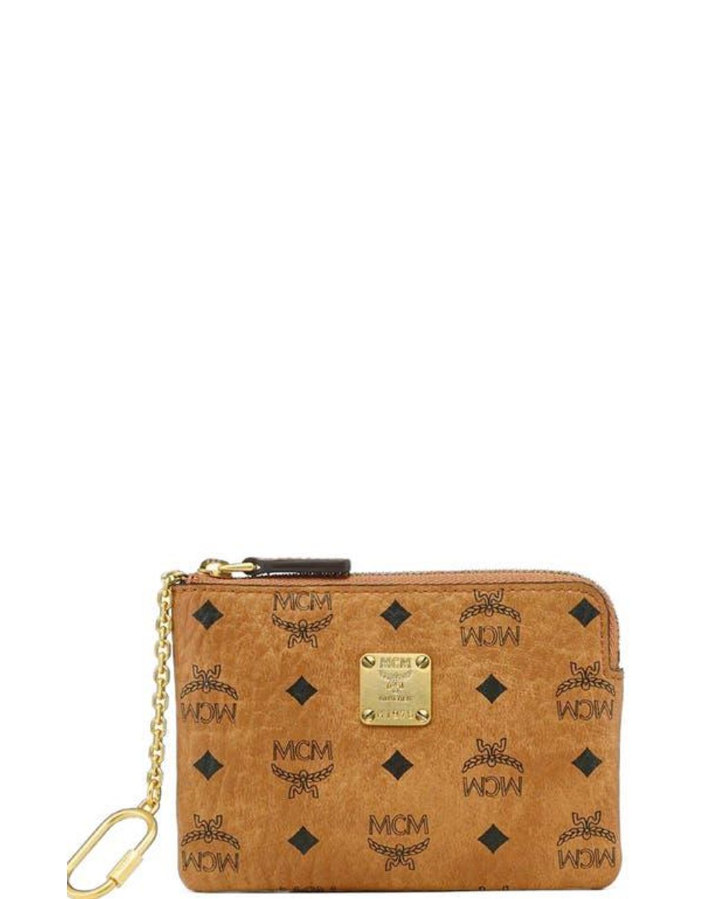 MCM White Aren Card Pouch