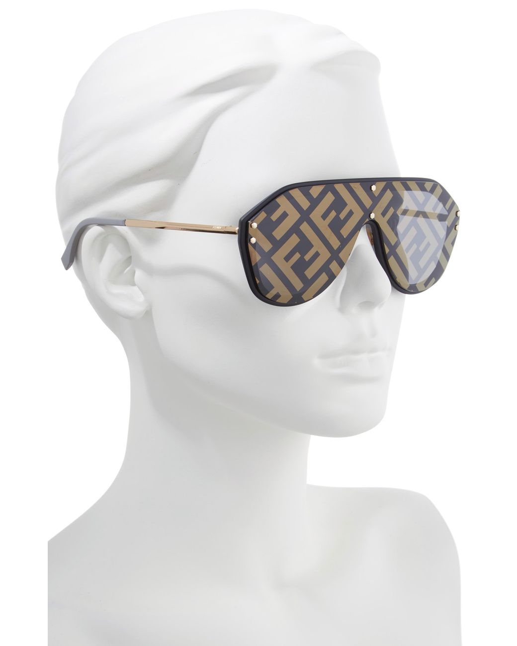 fendi sunglasses with logo on lens
