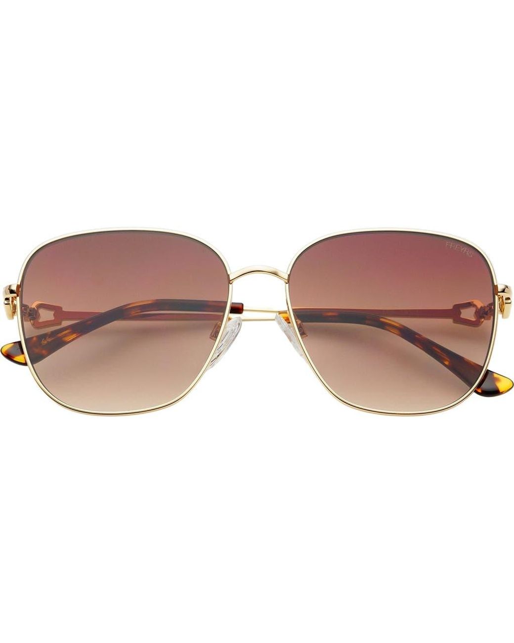 Freyrs Eyewear Brown Lea Square Sunglasses