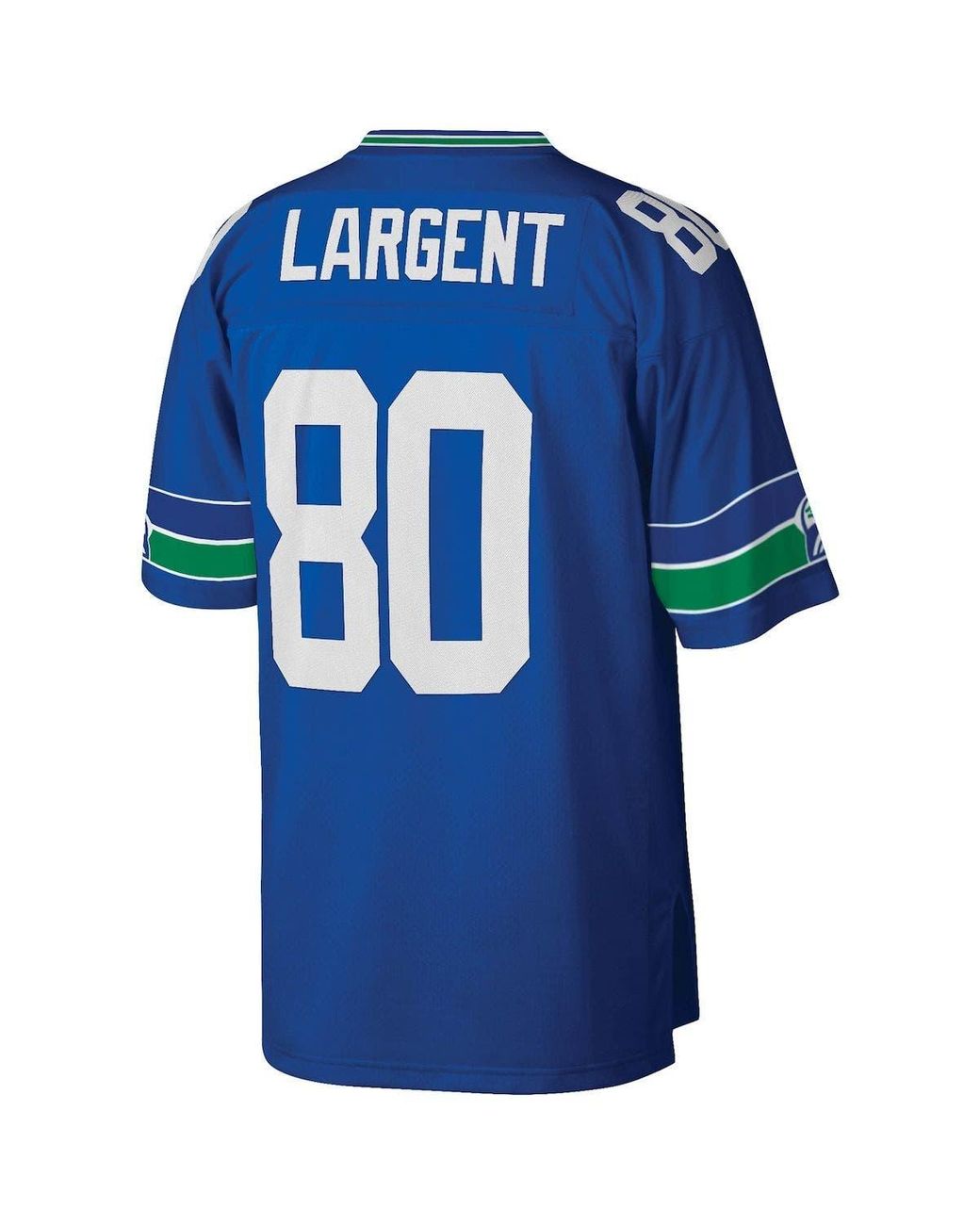 Steve Largent Seattle Seahawks Mitchell & Ness 1985 Split Legacy Replica  Jersey - Royal/Green