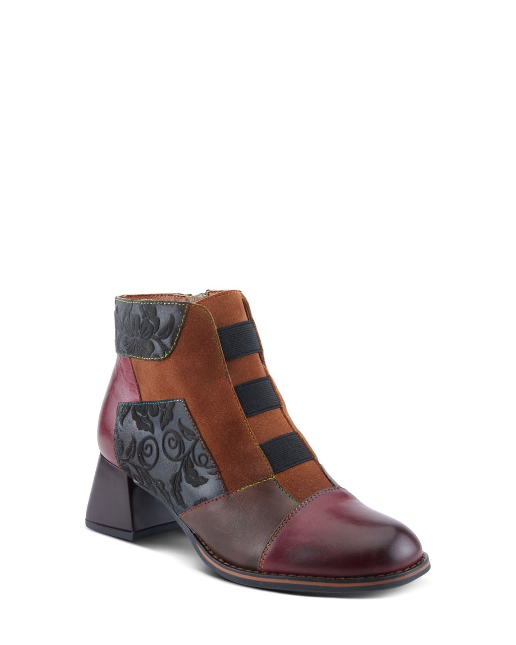 Spring Step Brown Copine Cap Toe Bootie