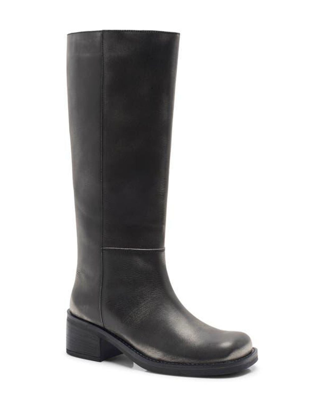 Free People Dana Knee High Riding Boot in Black | Lyst