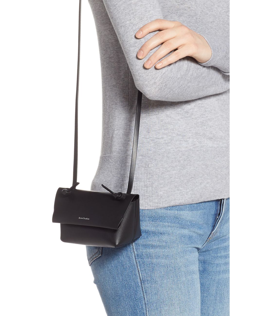 black mini crossbody