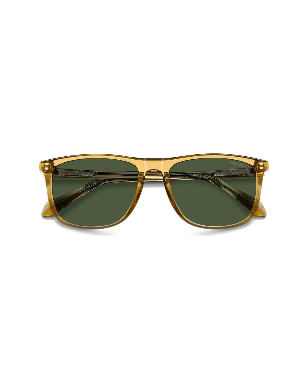 Polaroid Green 55Mm Polarized Rectangular Sunglasses for men