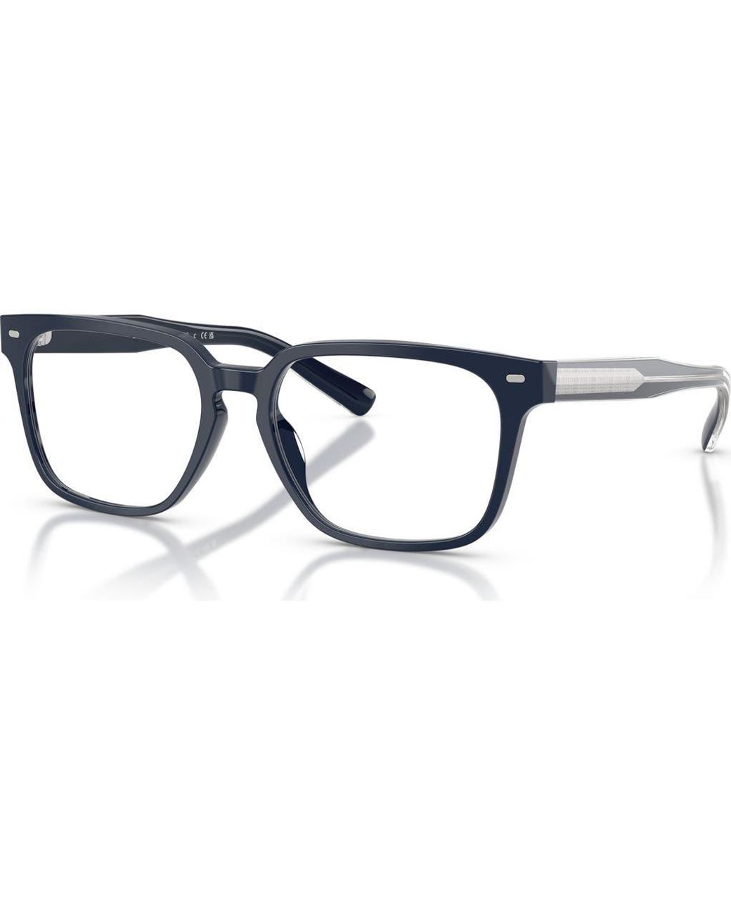 Brooks Brothers Blue 56Mm Rectangle Optical Glasses for men