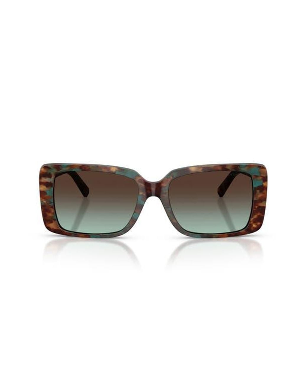 Tiffany & Co Multicolor 55Mm Gradient Rectangular Sunglasses