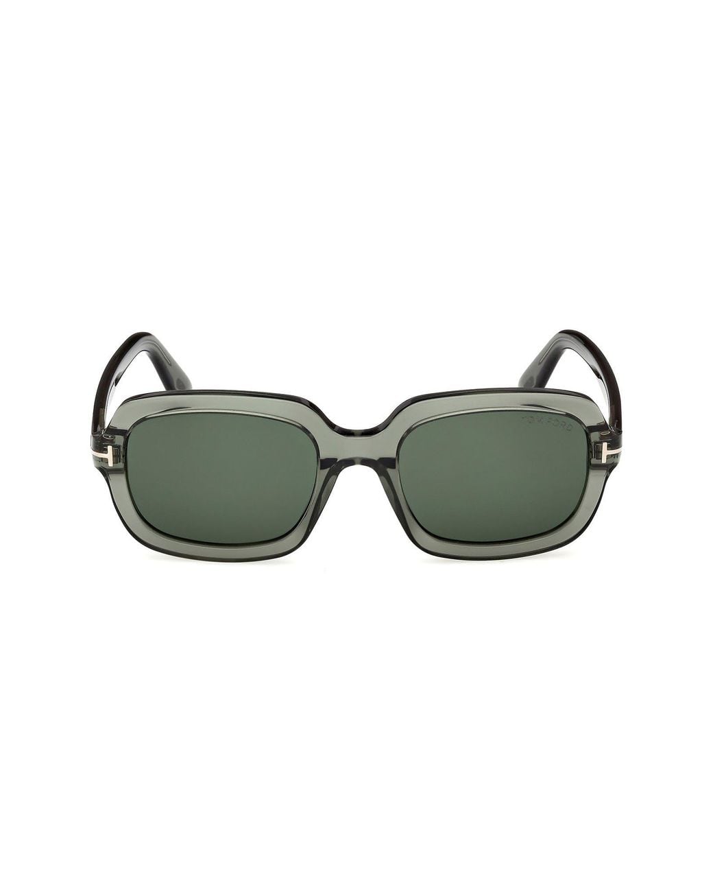 Tom Ford Green Lana 53Mm Rectangular Sunglasses