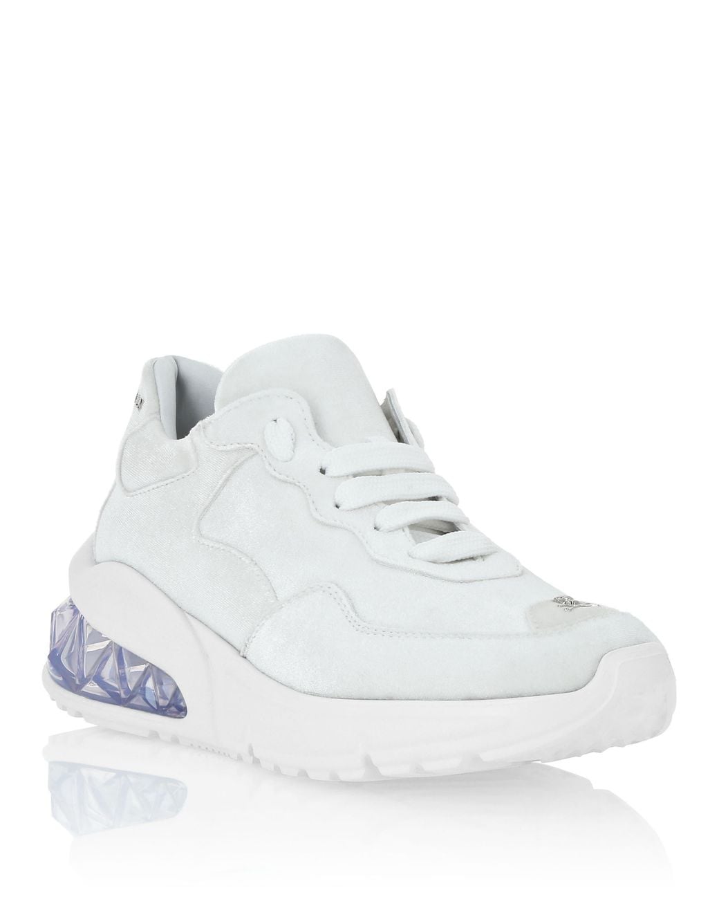 Philipp Plein White Velvet Runner