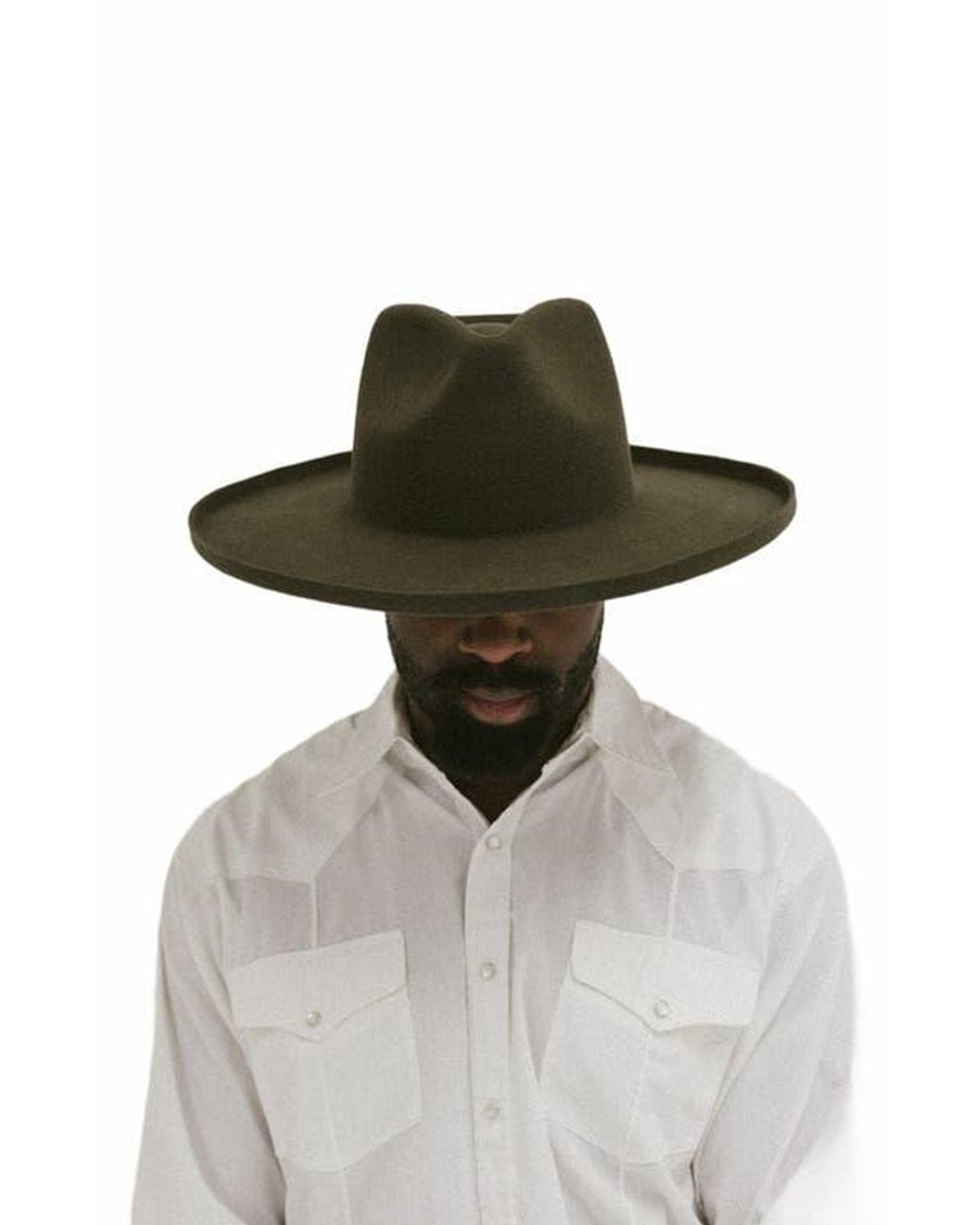 Two Roads Hat Co. Brown Five Points Wide Brim Fedora Hat for men