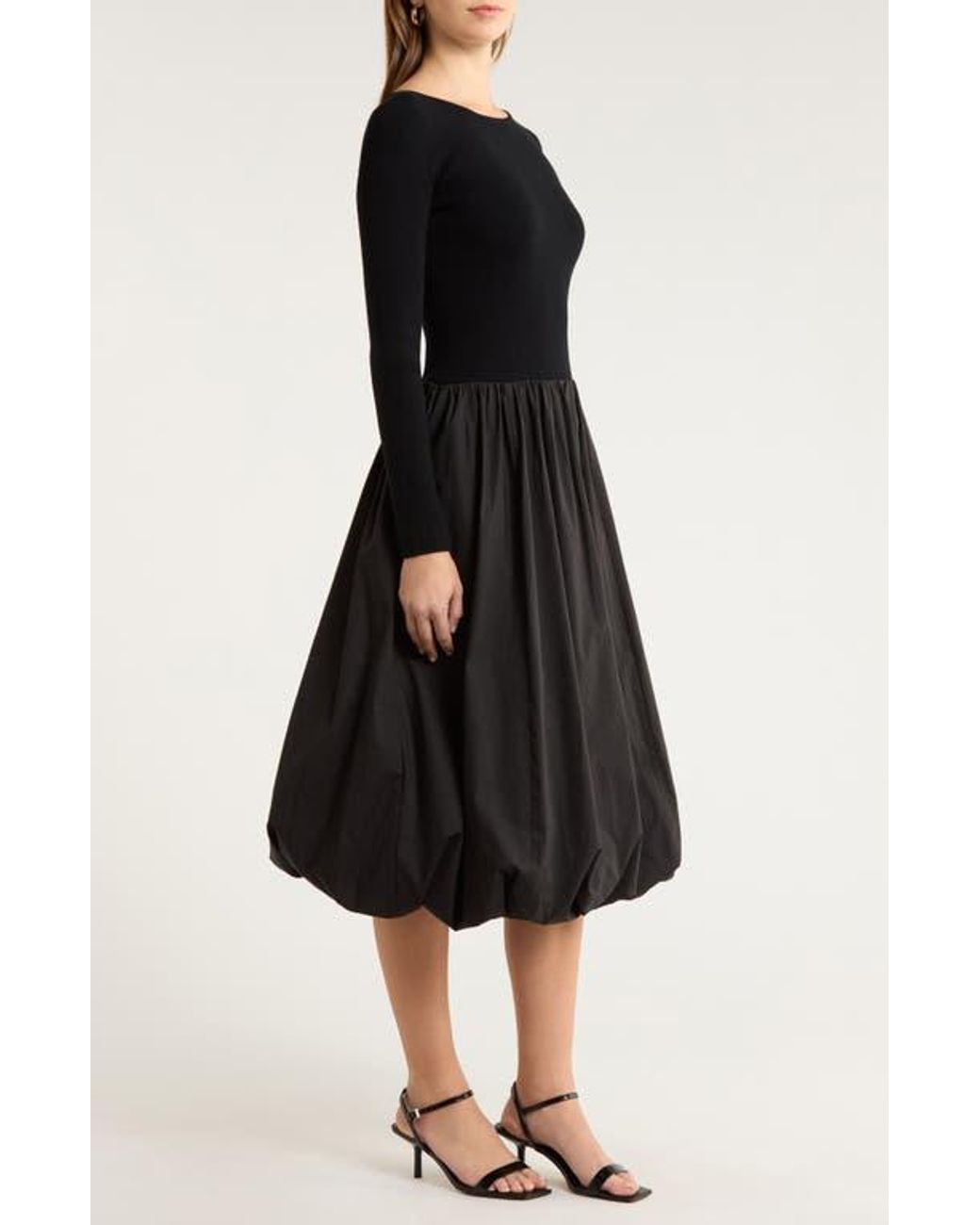 sachin and babi light blue dress Black Dusk Bubble Hem Mini Dress