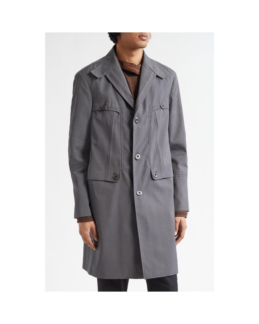 Kiko Kostadinov 23aw OVID COAT grey 46