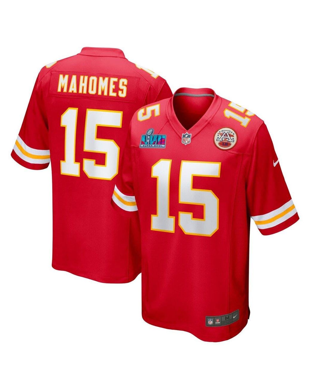 Nike Patrick Mahomes Kansas City Chiefs Super Bowl Lvii Patch Game Jersey At Nordstrom in Red