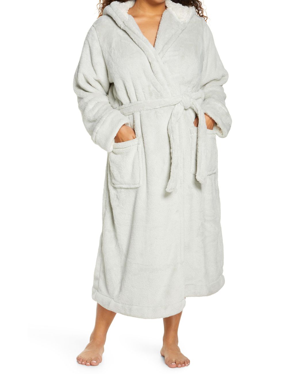 L.L. Bean Wicked Hooded Plush Robe Lyst