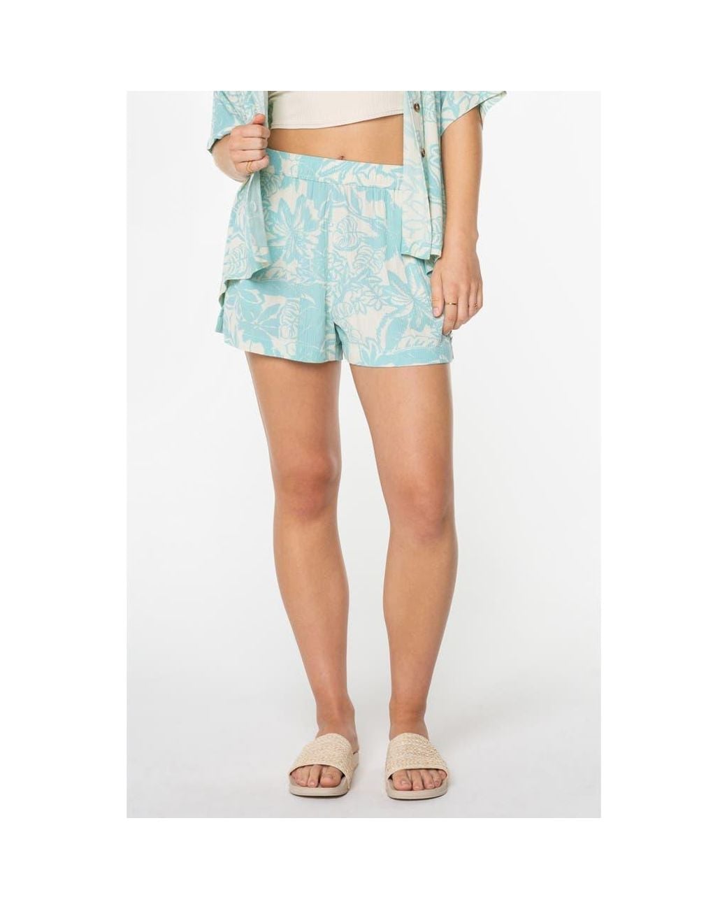 Roxy Blue Kokomo Camp Shorts