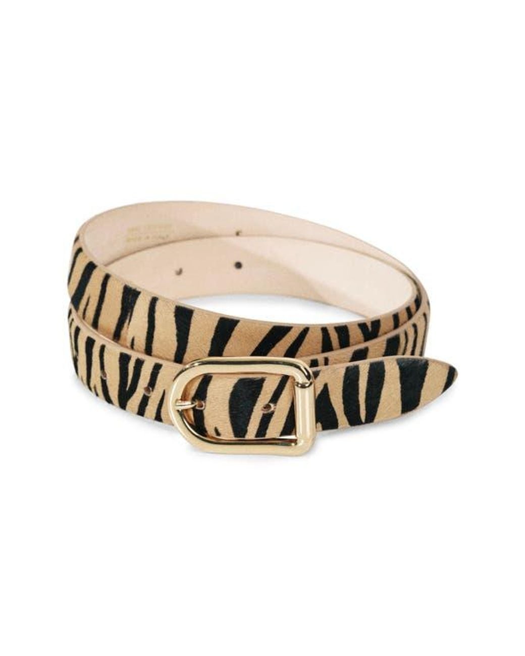 DEHANCHE Multicolor Mija Zebra Calfhair Belt