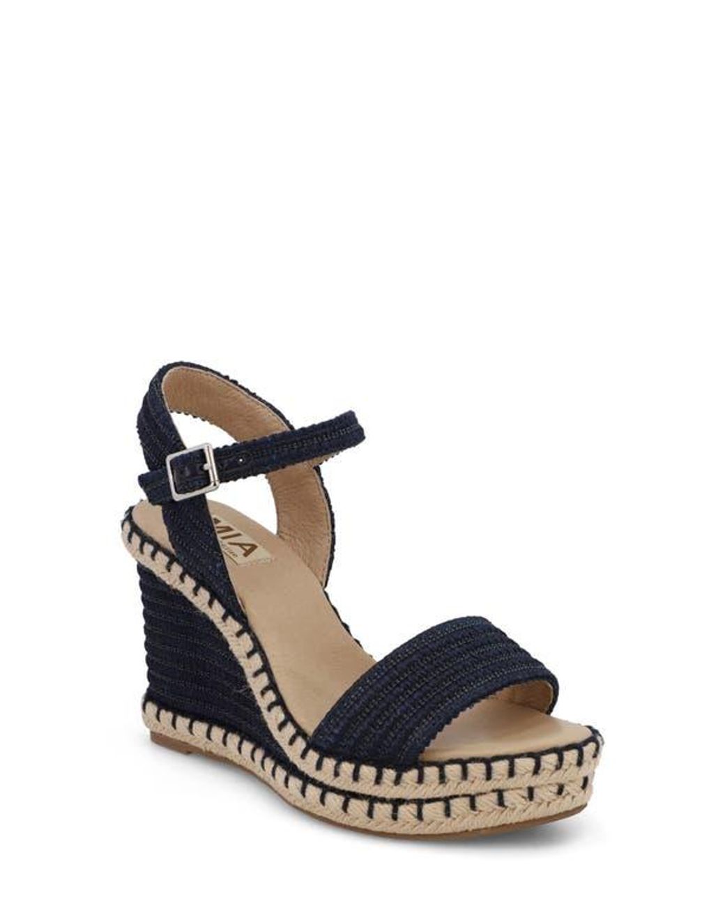 MIA Black Milazzo Platform Wedge