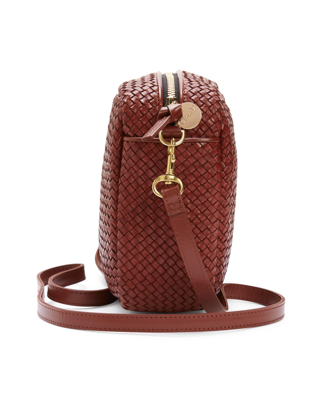 Clare V Marisol Woven Leather Crossbody Bag In Assorted