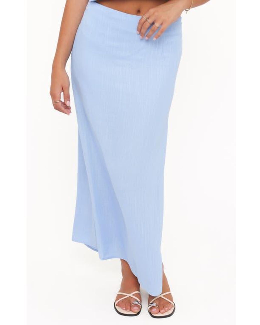 Petal & Pup Madison Maxi Skirt in Blue | Lyst