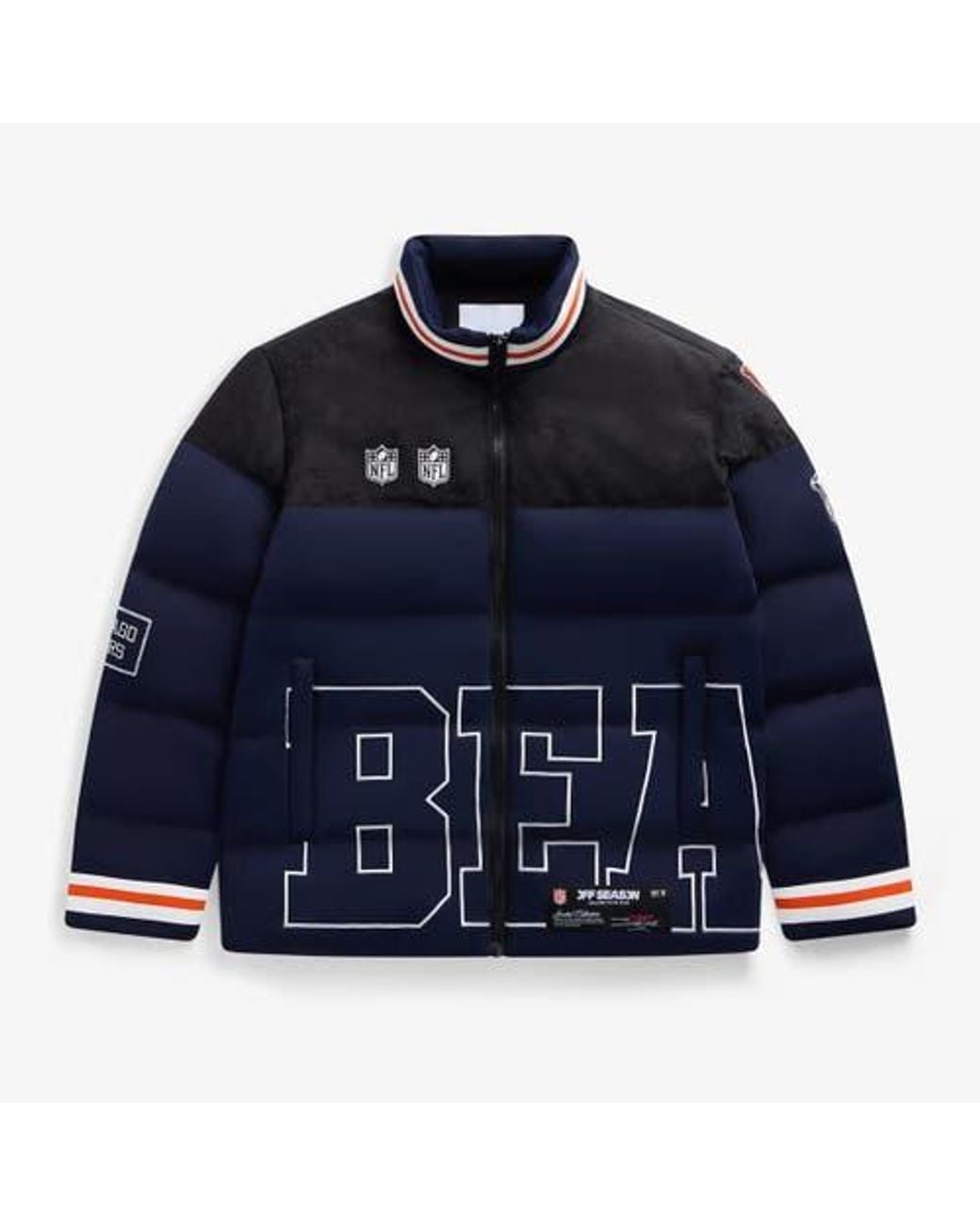 OFF SEASON Blue Chicago Bears Team Puffer Jacket