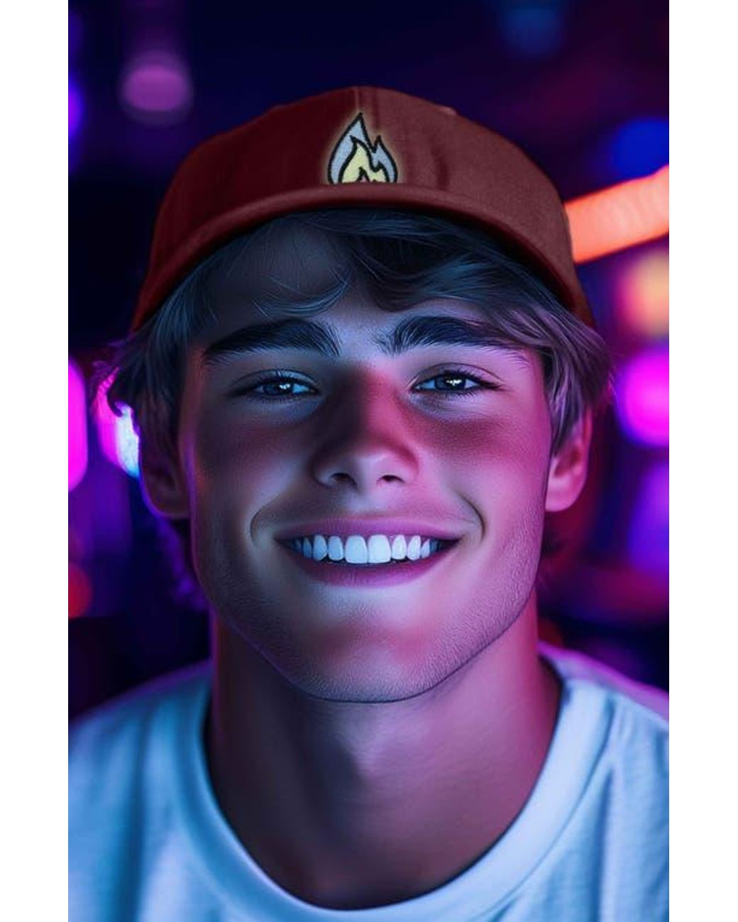 Alix Red Fire Dad Hat for men