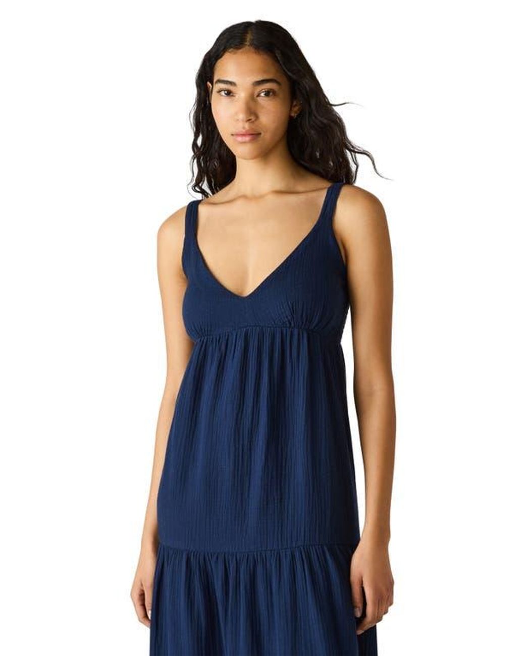Steve Madden Elianna Sleeveless Midi Dress in Blue | Lyst