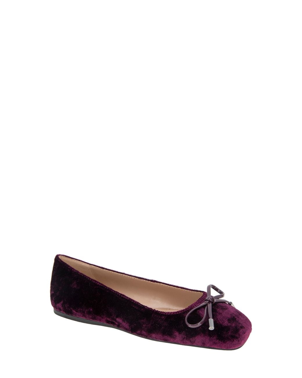 BCBGMAXAZRIA White Hartly Cap Toe Ballet Flat