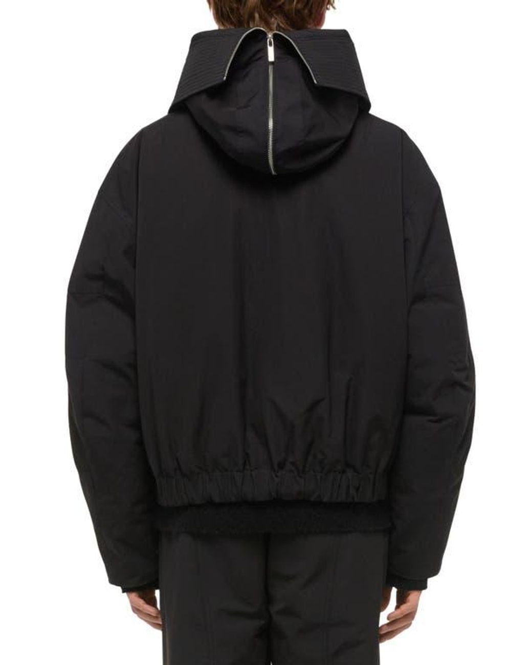 Helmut Lang Black Cotton Blend Bomber Jacket for men