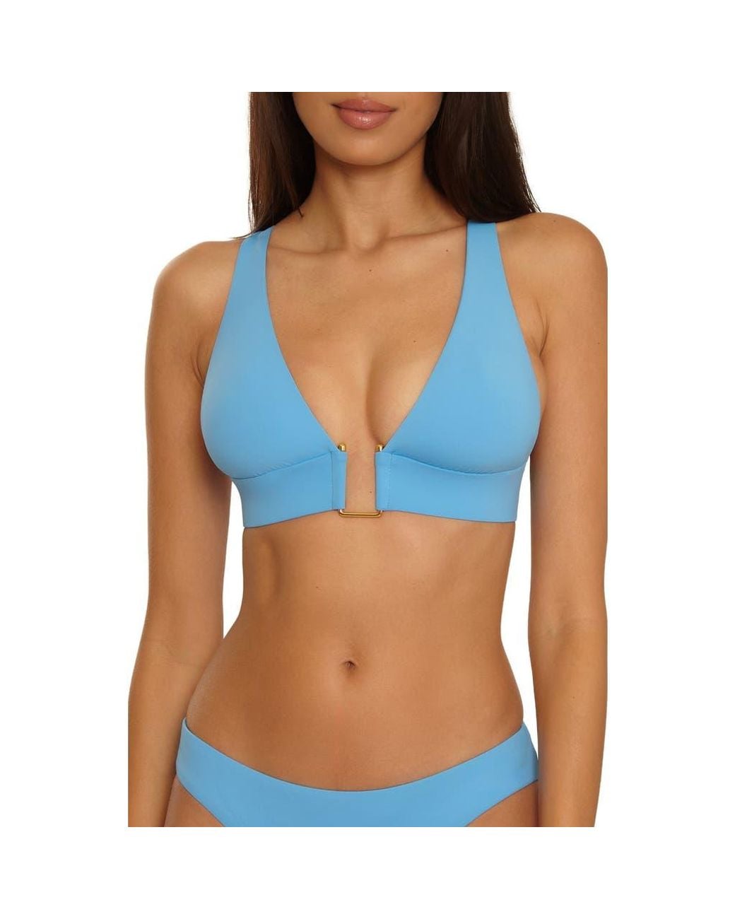 Becca Blue Color Code Halter Bikini Top