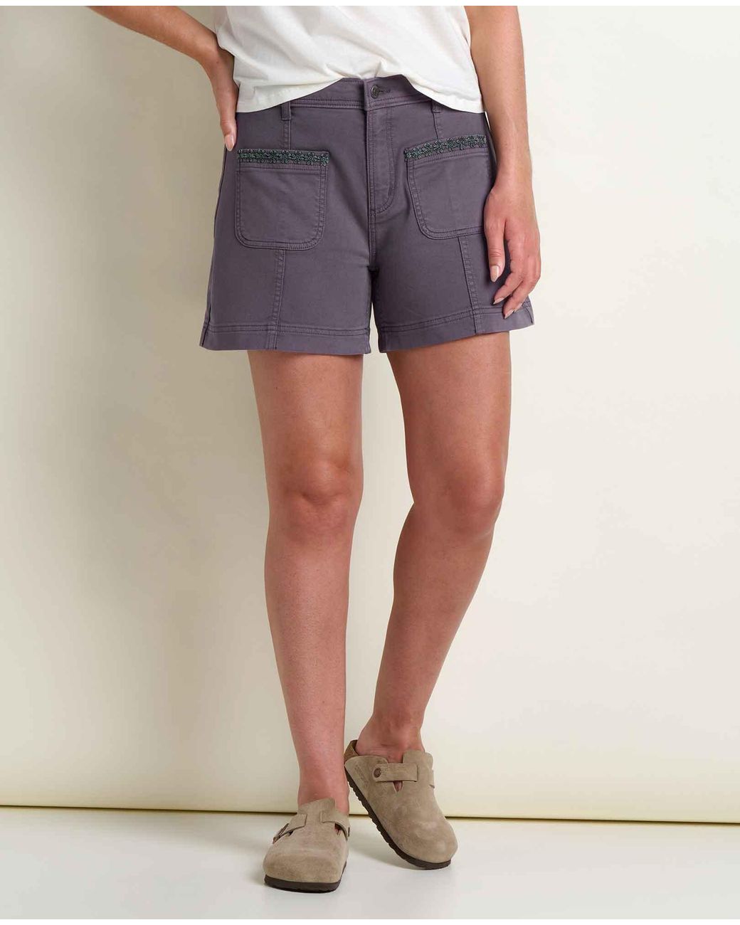 Toad & Co. Blue Linden Canvas Short